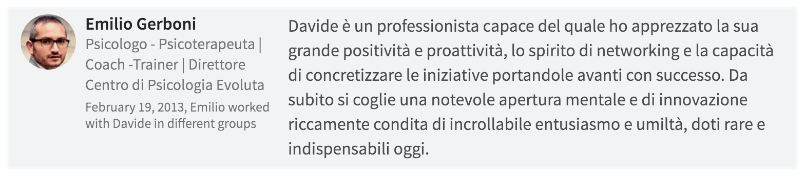 Recensione di Emilio Gerboni